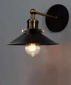 Estilo industrial americano lâmpada de parede escada corredor lâmpada de parede cabeceira retro decorativo luz de parede ferro 6
