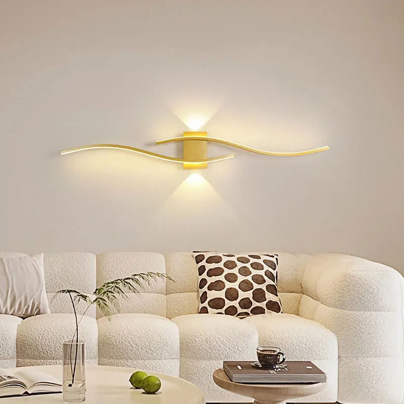 Luminárias de Parede LED para Decoração de Interiores, para Banheiro e Quarto, Estilo Nórdico, AC85-265V, Iluminação de Parede para Hall de Entrada e Corredor 5