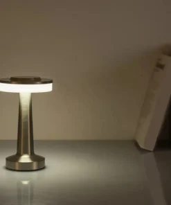 Ufo lâmpada de mesa metal toque decoração para bar mesa café restaurante decoração luz led recarregável luzes da noite quarto 6