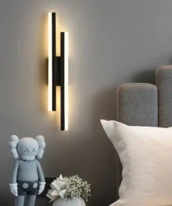 Lâmpada de parede LED Copper Line, arandelas do quarto, abajur acrílico, iluminação interior, sala de estar, corredor, luminária 2