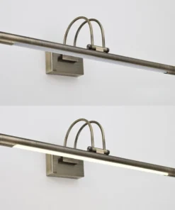 Luminárias de Parede Modernas para Espelho de Penteadeira, Corpo de Ferro, LED, Arandelas de Banheiro, Decoração de Casa, Rotativas, Cor Níquel Bronze, Lustres 5