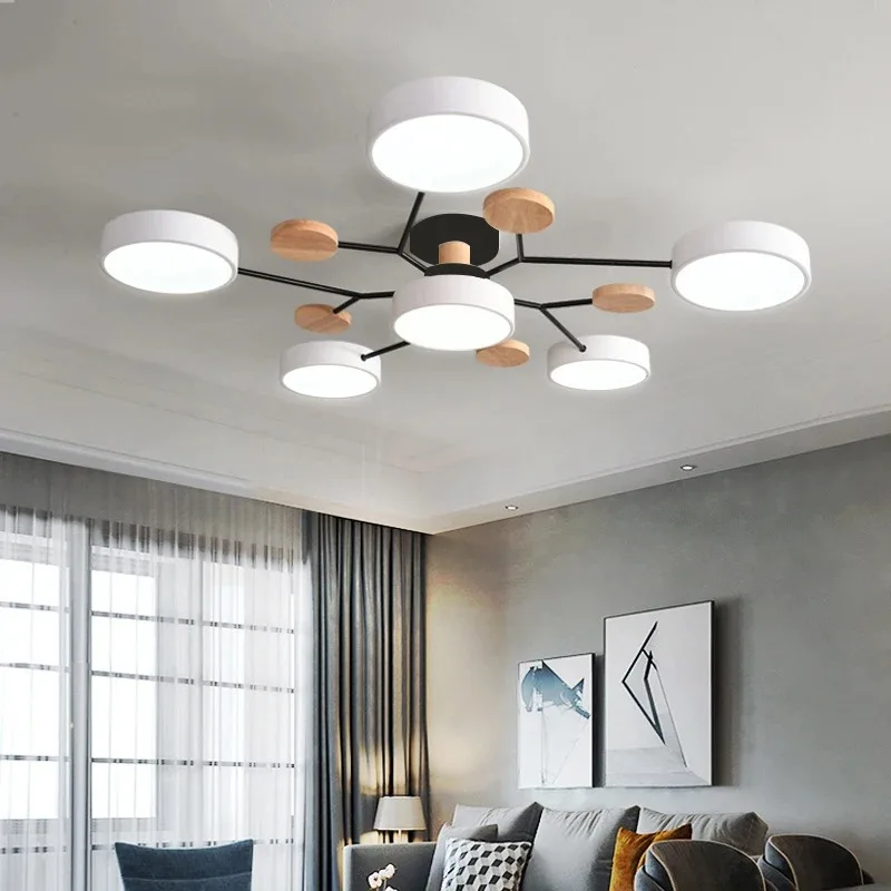 Lustre LED com 3 Cores Diferentes, Iluminação Interior, Adequado para Sala de Estar, Quarto, Hotel, Apartamento, Estudo, Decoração do Lar 2