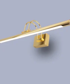 Luminárias de Parede Modernas para Espelho de Penteadeira, Corpo de Ferro, LED, Arandelas de Banheiro, Decoração de Casa, Rotativas, Cor Níquel Bronze, Lustres 2