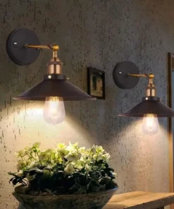 Estilo industrial americano lâmpada de parede escada corredor lâmpada de parede cabeceira retro decorativo luz de parede ferro 2