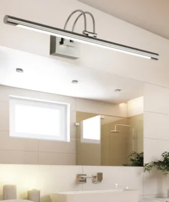 Luminárias de Parede Modernas para Espelho de Penteadeira, Corpo de Ferro, LED, Arandelas de Banheiro, Decoração de Casa, Rotativas, Cor Níquel Bronze, Lustres 4