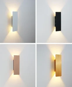 Simples e moderno 6w led lâmpada de parede interior quarto sala estar iluminação casa corredor decoração alumínio luz parede AC85-265V 2
