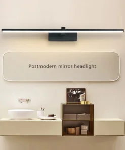Luminária de Parede LED Moderna para Banheiro, Três Cores de Luz, em Alumínio, para Espelho de Banheiro e Maquiagem 2