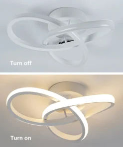Casa led lustre de três cores lâmpada estilo moderno lâmpada do teto quarto instalação superfície luz 220v sala jantar lâmpada 4