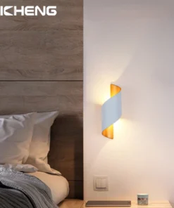 Design espiral conduziu a lâmpada de parede 10w luzes parede interior à prova dwaterproof água ao ar livre moderno nordic arandela lâmpada interior luz parede decoração casa 6
