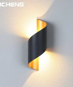 Design espiral conduziu a lâmpada de parede 10w luzes parede interior à prova dwaterproof água ao ar livre moderno nordic arandela lâmpada interior luz parede decoração casa 5