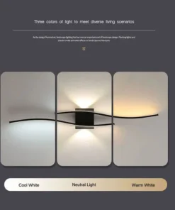 Luminárias de Parede LED para Decoração de Interiores, para Banheiro e Quarto, Estilo Nórdico, AC85-265V, Iluminação de Parede para Hall de Entrada e Corredor 4