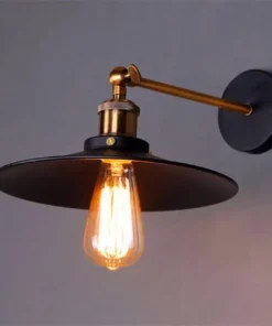 Estilo industrial americano lâmpada de parede escada corredor lâmpada de parede cabeceira retro decorativo luz de parede ferro 5