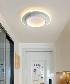 Simples e moderno decoração led luz de teto nordic luxo interior lâmpada do teto sala estar corredor quarto criativo metal luz teto 4