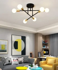 Nordic minimalista pingente de luz lâmpada do teto led lustre adequado para quartos salas estar preto ouro iluminação decoração 3