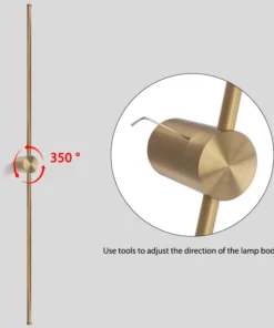 Moderna lâmpada de parede led 100cm120cm cor ouro branco corredor cabeceira arandela iluminação interior para o quarto sala estar decoração casa 4