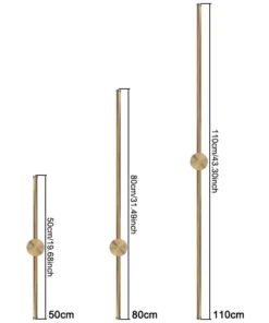 Moderna lâmpada de parede led 100cm120cm cor ouro branco corredor cabeceira arandela iluminação interior para o quarto sala estar decoração casa 3
