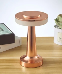 Ufo lâmpada de mesa metal toque decoração para bar mesa café restaurante decoração luz led recarregável luzes da noite quarto 2