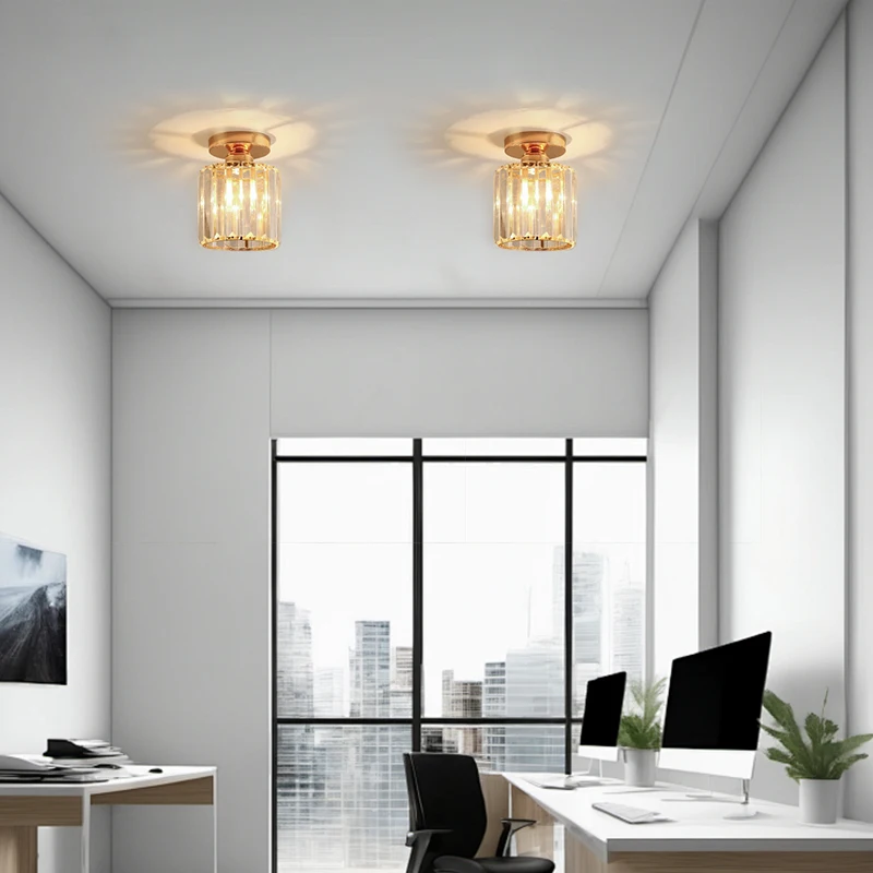 Novos Lustres de Teto de Cristal para Sala de Estar, Luminária Suspensa para Quarto, Lustre para Villa, Iluminação Decorativa para Ambientes 5