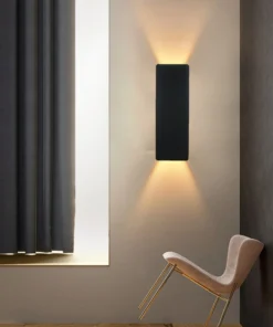 Simples e moderno 6w led lâmpada de parede interior quarto sala estar iluminação casa corredor decoração alumínio luz parede AC85-265V 4