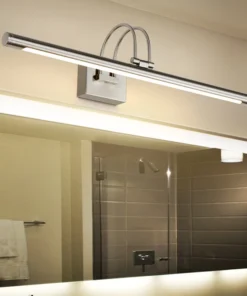 Luminárias de Parede Modernas para Espelho de Penteadeira, Corpo de Ferro, LED, Arandelas de Banheiro, Decoração de Casa, Rotativas, Cor Níquel Bronze, Lustres 3