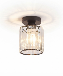 Lustre de Cristal Moderno para Teto – Plafon Elegante para Sala, Quarto e Corredor | Metal Center Brasil
