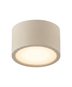 Plafon LED Wabi-Sabi em Travertino Natural – Luminária de Teto para Sala, Quarto e Corredor