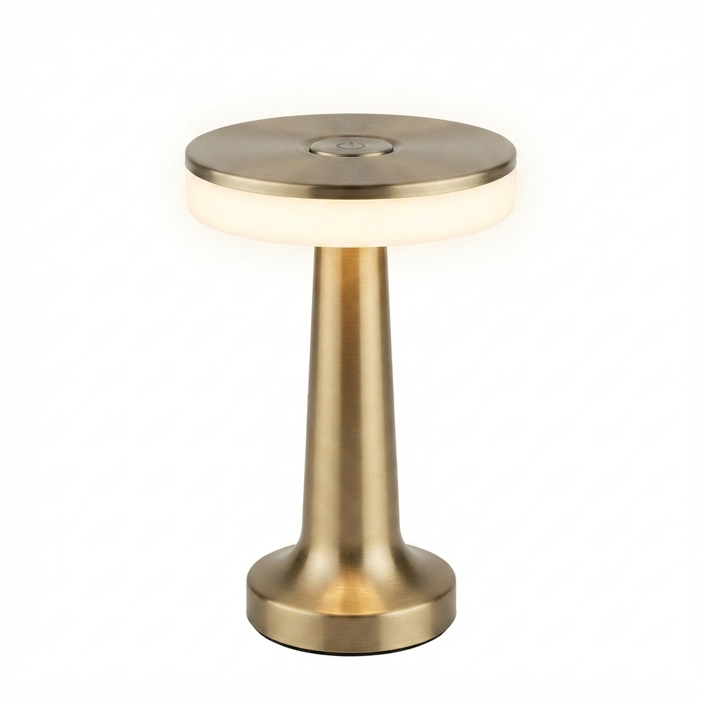 Luminária de Mesa LED UFO Recarregável Touch – Design Moderno para Quarto, Bar e Restaurante