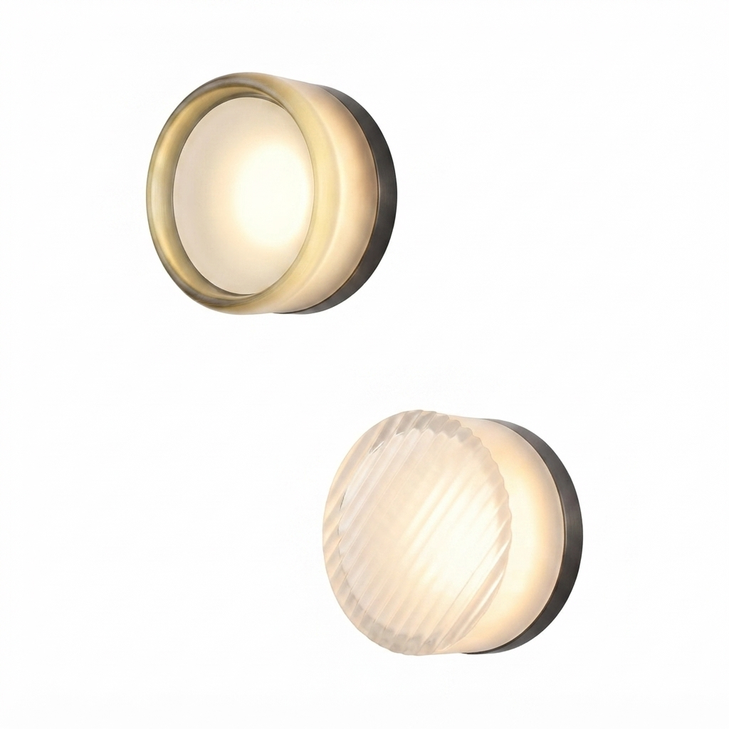 Arandela LED Redonda em Acrílico – Luminária de Parede Moderna para Sala, Varanda e Ambientes Internos