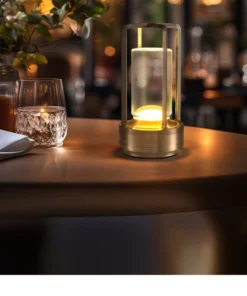 Luminária de Mesa LED com Carregamento USB, Controle por Toque, Luz Ambiente para Quarto, Sala de Estar, Café, Hotel, Decoração de Casa, Presente 5