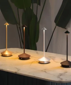 Lâmpadas de Mesa LED Recarregáveis Sem Fio com Sensor de Toque para Decoração de Restaurantes, Hotéis, Quartos e Bares 3