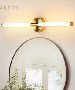 Projetado lâmpada de parede led 400 550mm arandelas de luz de parede abajur duplo para cima para baixo luminária de parede do banheiro imagem dourada luz 3