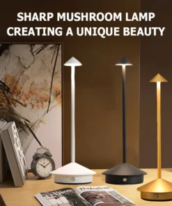 Lâmpadas de Mesa LED Recarregáveis Sem Fio com Sensor de Toque para Decoração de Restaurantes, Hotéis, Quartos e Bares 5