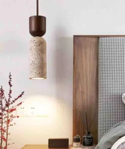 Lustre de cabeceira de quarto estilo wabi-sabi japonês, hotel vintage de estilo francês e atmosfera de casa de família criativa e individual 4