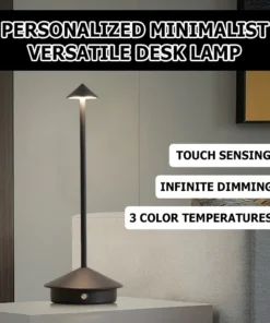Lâmpadas de Mesa LED Recarregáveis Sem Fio com Sensor de Toque para Decoração de Restaurantes, Hotéis, Quartos e Bares 6