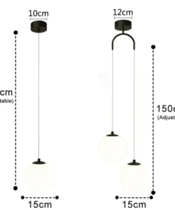Vidro moderno led luzes pingente nordic sala de estar quarto luminárias iluminação interior restaurante bar decoração casa lâmpada pendurada 220v 6