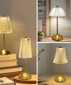 Lâmpada de mesa led sensor toque regulável desktop luz da noite recarregável sem fio lâmpada leitura para hotel bar quarto decoração luz 2