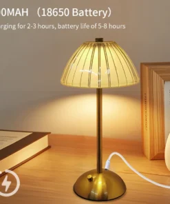 Lâmpada de mesa led sensor toque regulável desktop luz da noite recarregável sem fio lâmpada leitura para hotel bar quarto decoração luz 5