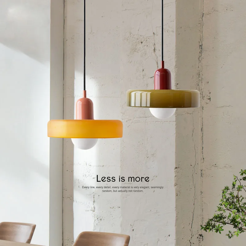 Nordic retro lustre de vidro sala estar jantar quarto cozinha moderna iluminação decoração retro luminária e27led 4