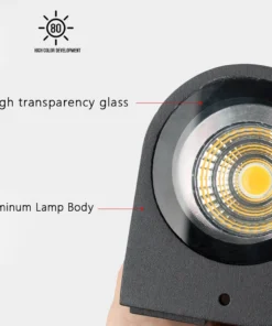 SANDIY Lâmpada de parede exterior LED para jardim Luz de parede para decoração de casa Pátio exterior Pórtico de garagem Degrau do portão à prova d'água IP65 Luzes de parede exterior Iluminação de rua de pátio 6