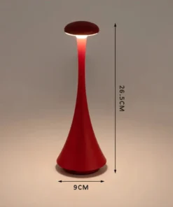Candeeiro de mesa cogumelo, luz noturna criativa de toque sem fio recarregável USB-C para hotel, quarto e atmosfera doméstica 2