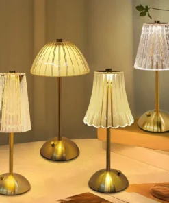 Lâmpada de mesa led sensor toque regulável desktop luz da noite recarregável sem fio lâmpada leitura para hotel bar quarto decoração luz 3