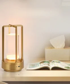 Luminária de Mesa LED com Carregamento USB, Controle por Toque, Luz Ambiente para Quarto, Sala de Estar, Café, Hotel, Decoração de Casa, Presente 4
