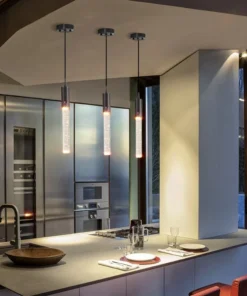 Iluminação criativa moderna de cristal led luminária cabeceira jantar sala estar restaurante lustre ouro preto pendurado lâmpada 3