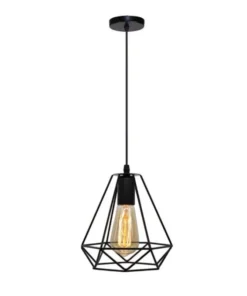 Luminária pendente vintage com estrutura de ferro, iluminação de teto, pintura, restaurante, casa de chá, lustre interno, metal forjado, moderno, luzes pendentes 6