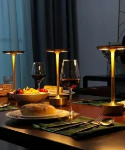 2024 lâmpada de mesa de carregamento usb alumínio restaurante bar lâmpada escurecimento atmosfera carregamento usb interruptor toque decoração 2