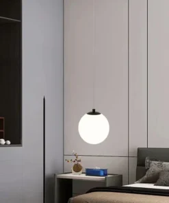 Vidro moderno led luzes pingente nordic sala de estar quarto luminárias iluminação interior restaurante bar decoração casa lâmpada pendurada 220v 4
