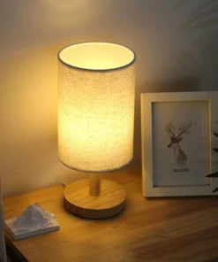 Lâmpadas de mesa led simples estilo chinês decoração lâmpada regulável usb plug luz da noite tecido abajur quarto iluminação cabeceira 3