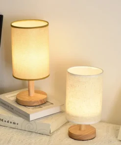 Lâmpadas de mesa led simples estilo chinês decoração lâmpada regulável usb plug luz da noite tecido abajur quarto iluminação cabeceira 4