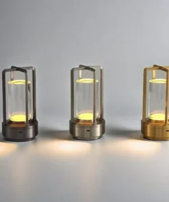 Luminária de Mesa LED com Carregamento USB, Controle por Toque, Luz Ambiente para Quarto, Sala de Estar, Café, Hotel, Decoração de Casa, Presente 2