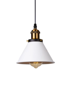 Luminária Pendente Loft Retrô E27 – Lustre de Teto Estilo Industrial para Cozinha, Sala de Jantar, Quarto e Decoração